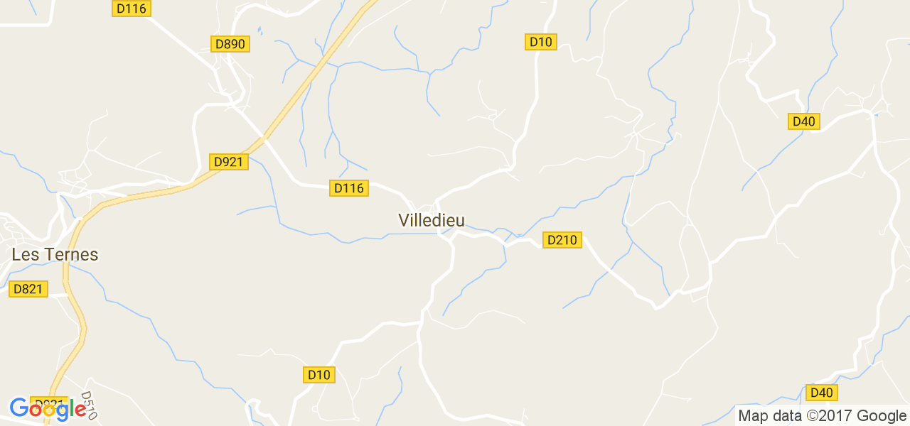 map de la ville de Villedieu