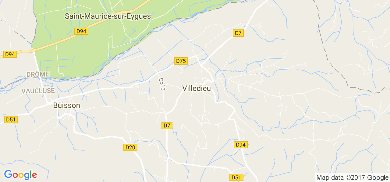 map de la ville de Villedieu