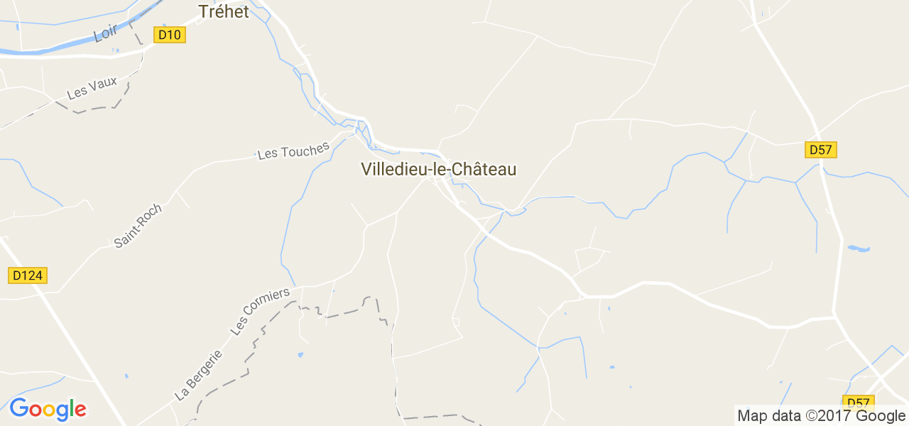 map de la ville de Villedieu-le-Château