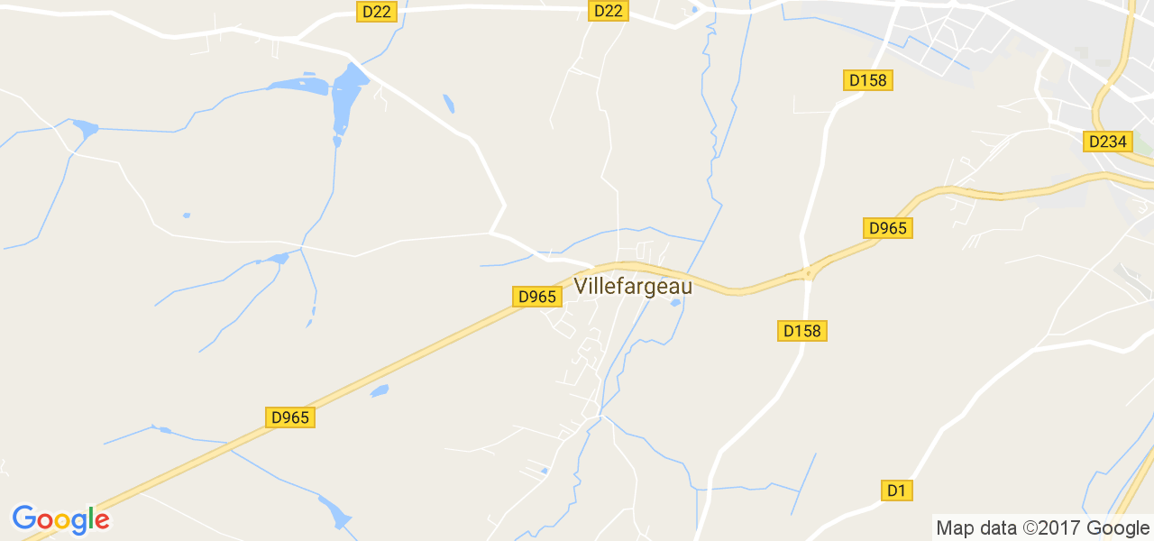 map de la ville de Villefargeau