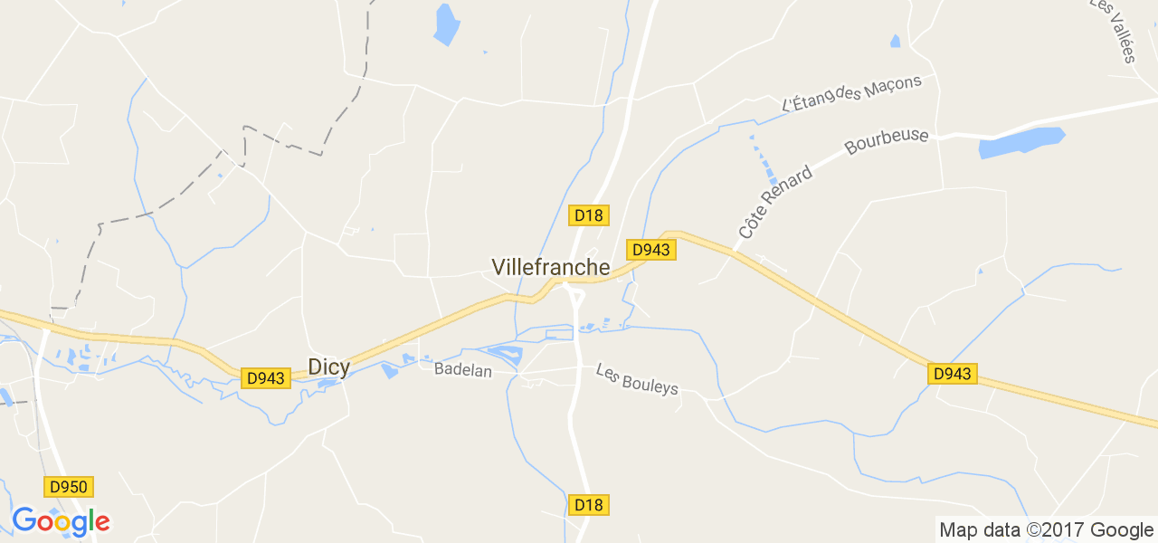 map de la ville de Villefranche