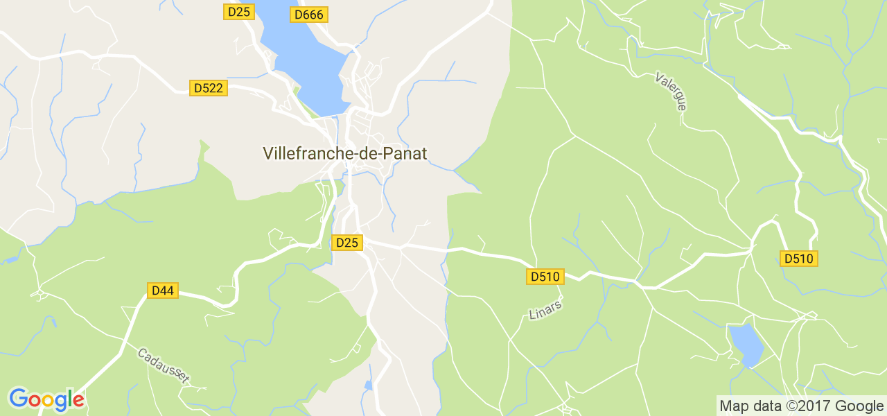 map de la ville de Villefranche-de-Panat