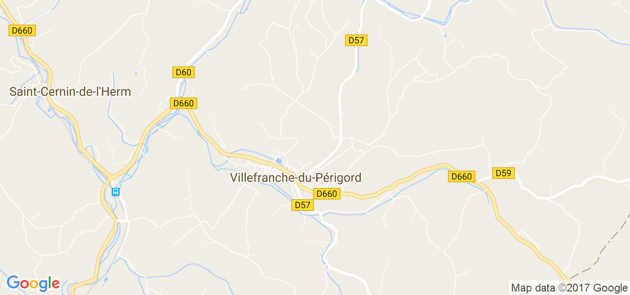 map de la ville de Villefranche-du-Périgord