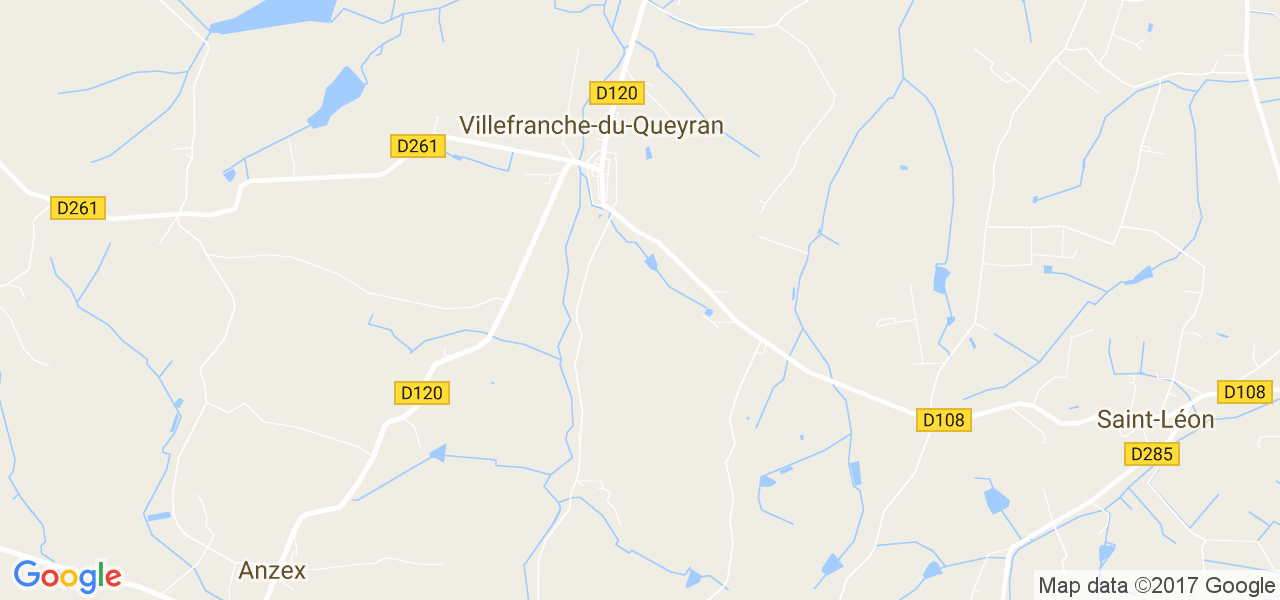 map de la ville de Villefranche-du-Queyran