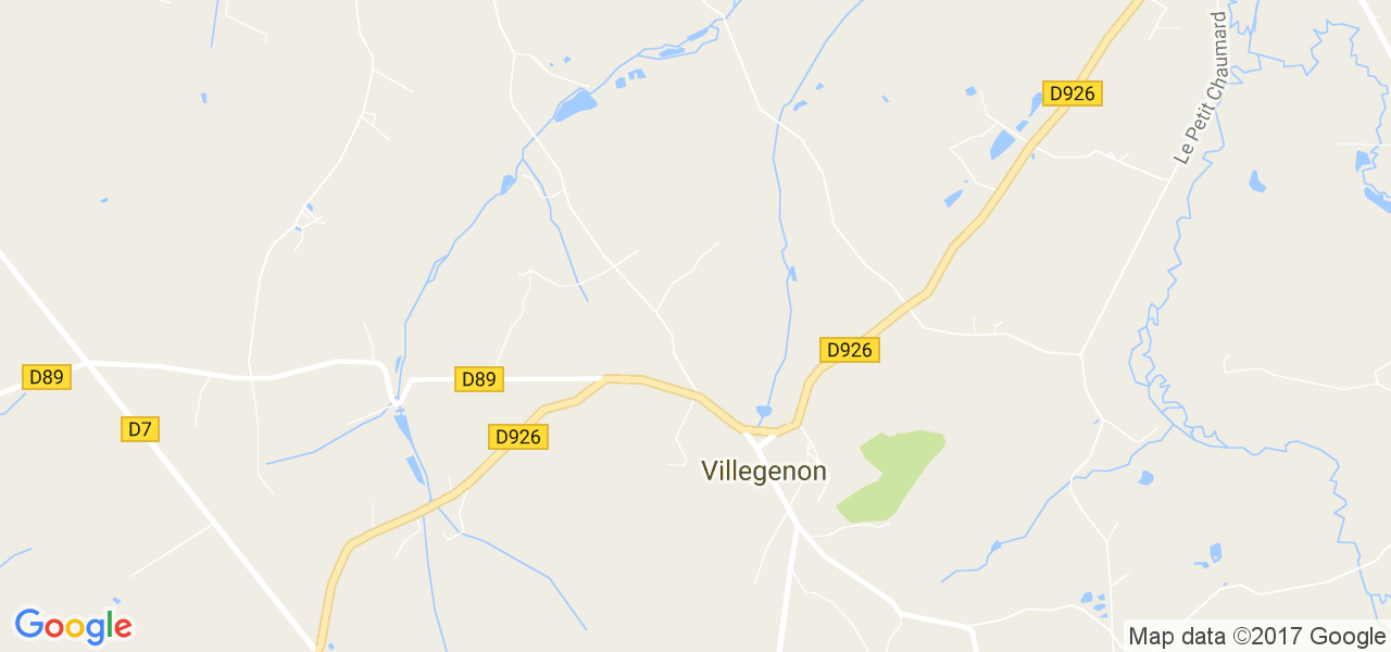 map de la ville de Villegenon