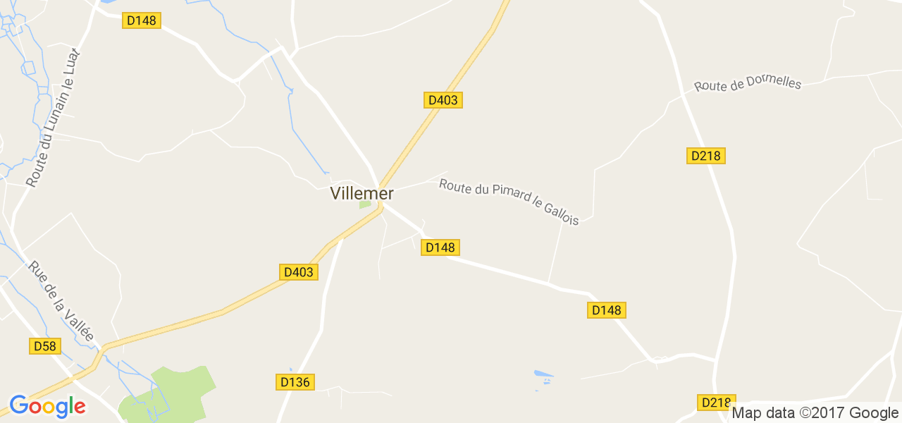 map de la ville de Villemer