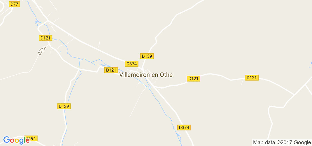 map de la ville de Villemoiron-en-Othe