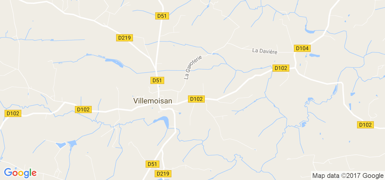 map de la ville de Villemoisan