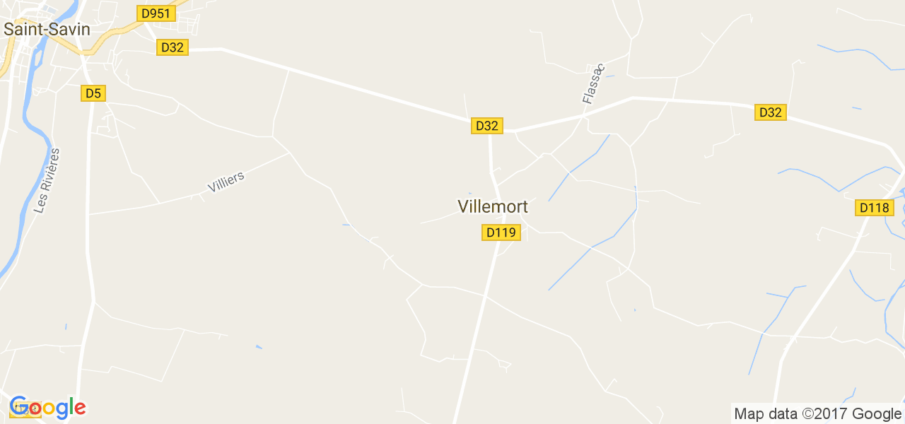 map de la ville de Villemort