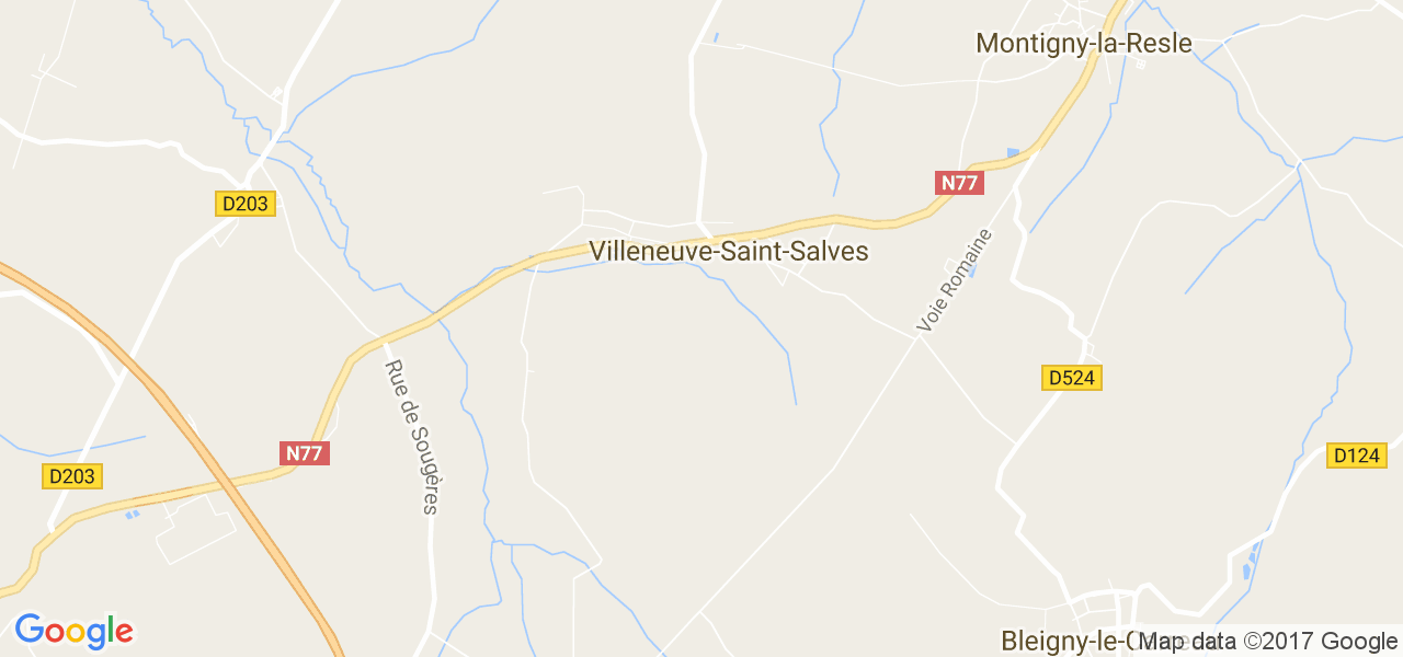 map de la ville de Villeneuve-Saint-Salves