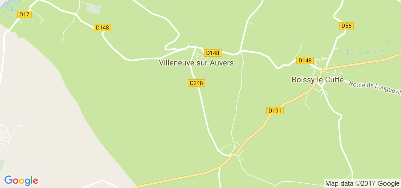 map de la ville de Villeneuve-sur-Auvers