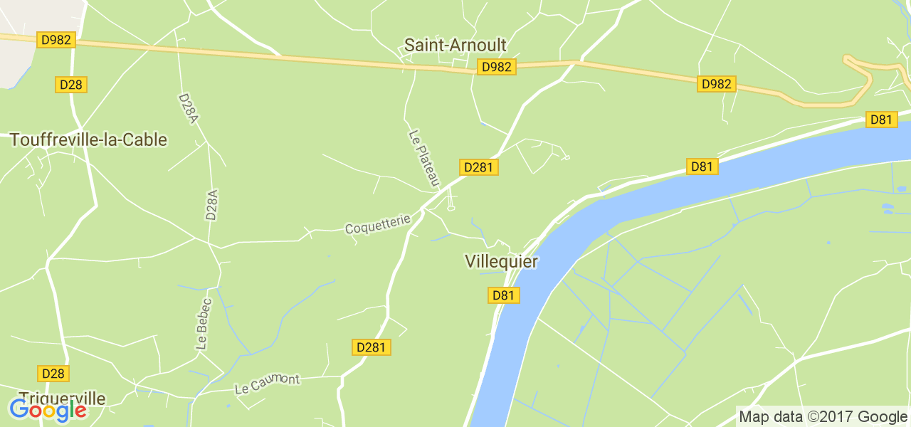 map de la ville de Villequier