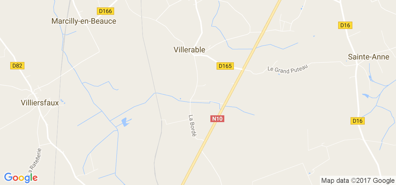 map de la ville de Villerable