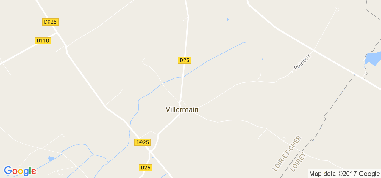 map de la ville de Villermain