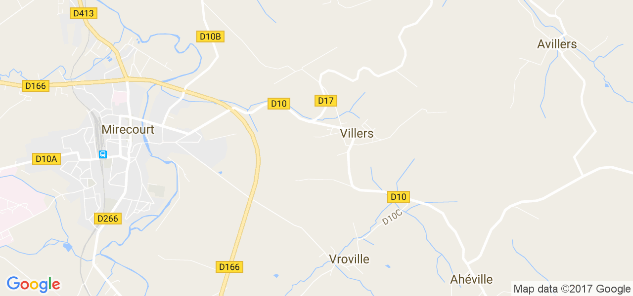 map de la ville de Villers