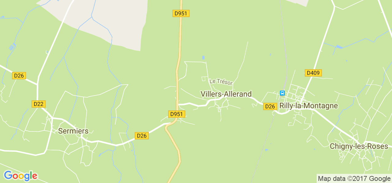 map de la ville de Villers-Allerand