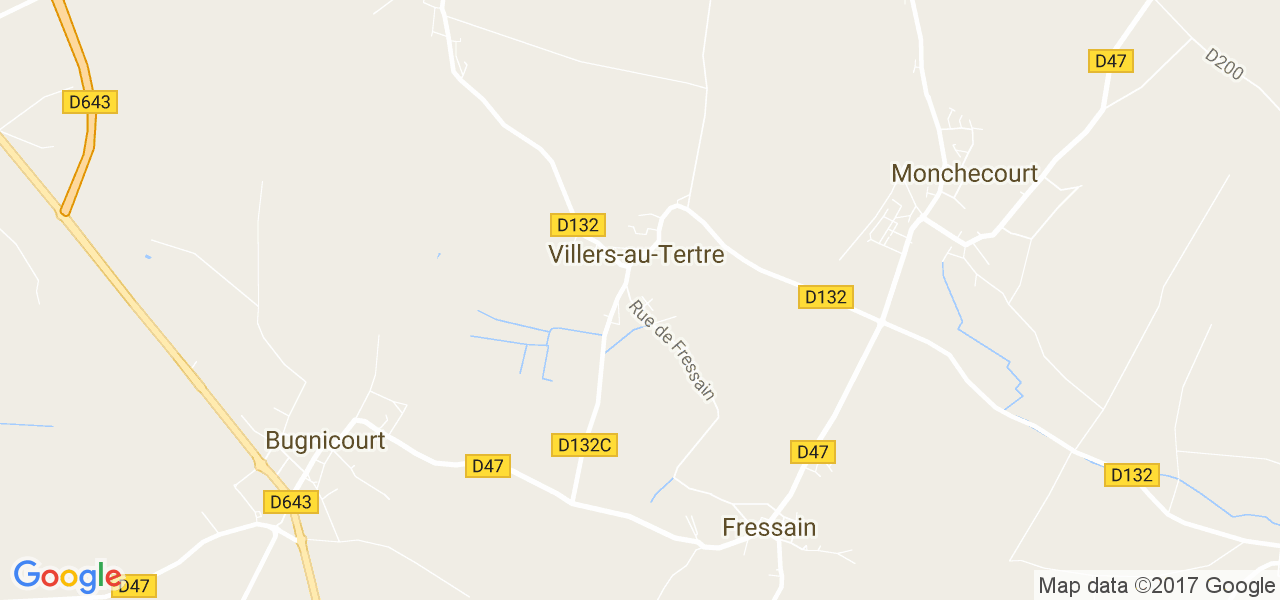 map de la ville de Villers-au-Tertre