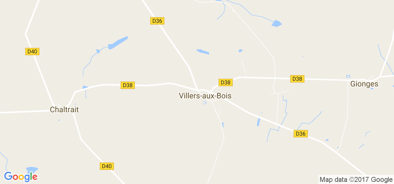 map de la ville de Villers-aux-Bois