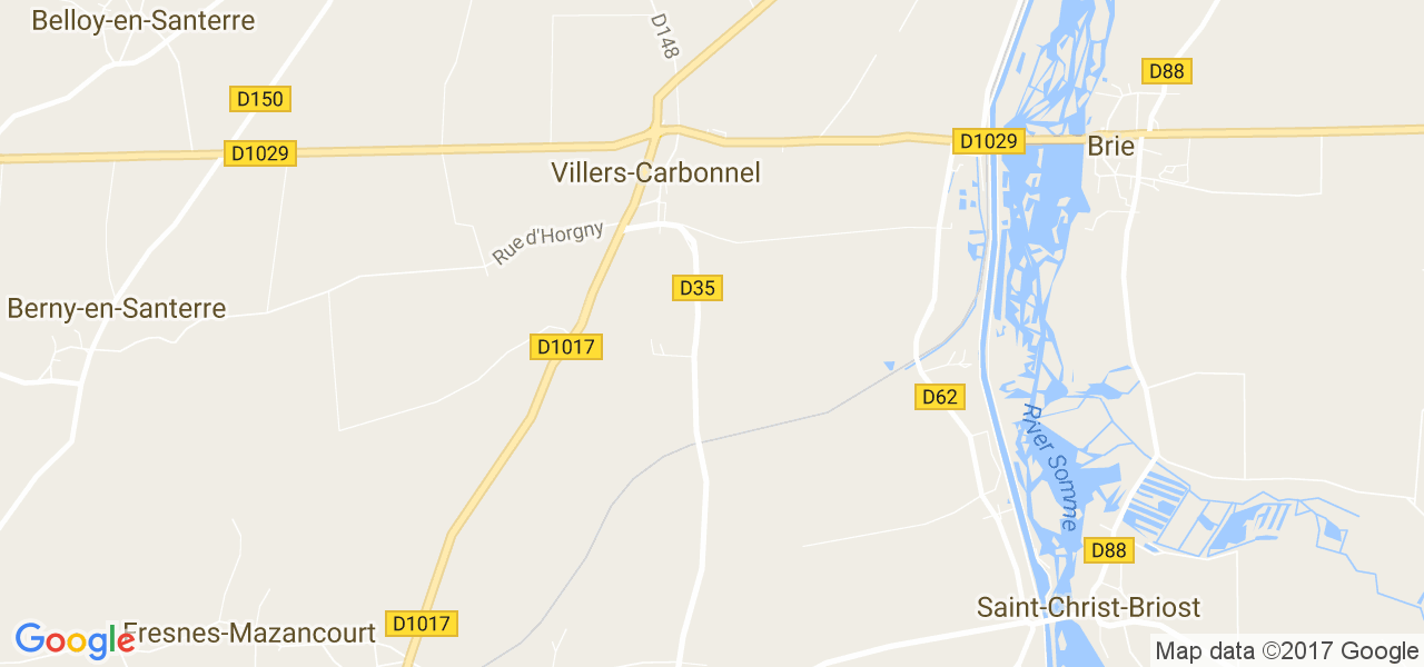 map de la ville de Villers-Carbonnel