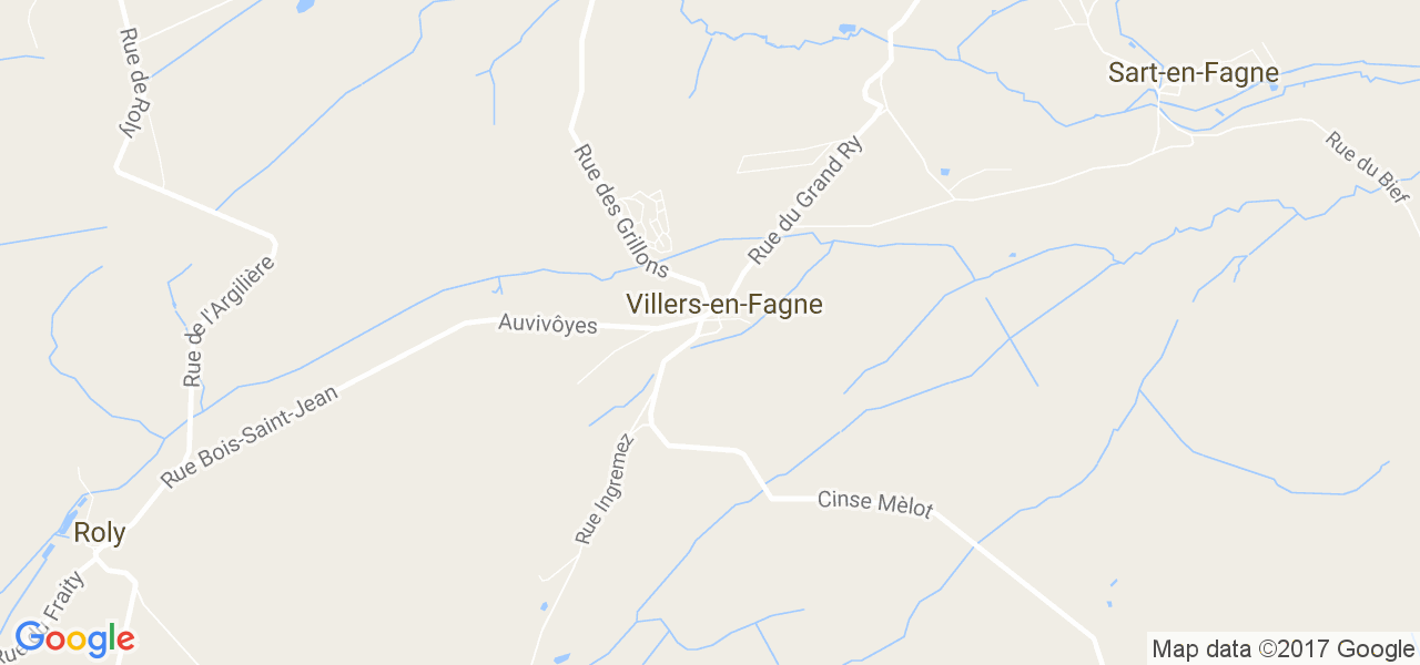 map de la ville de Villers-En-Fagne