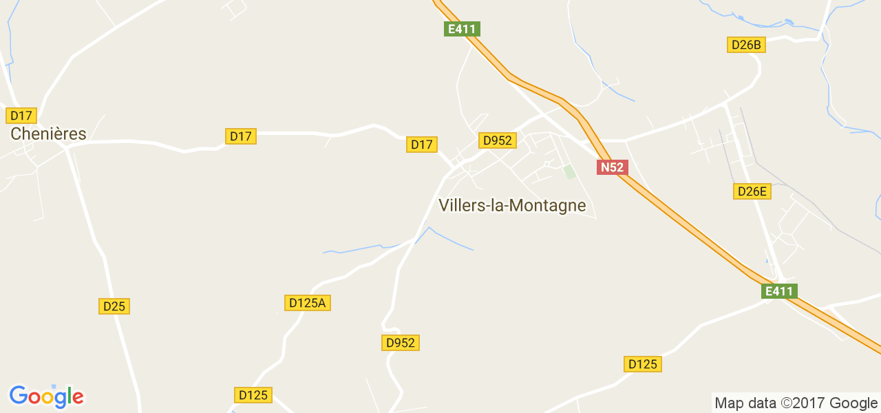 map de la ville de Villers-la-Montagne