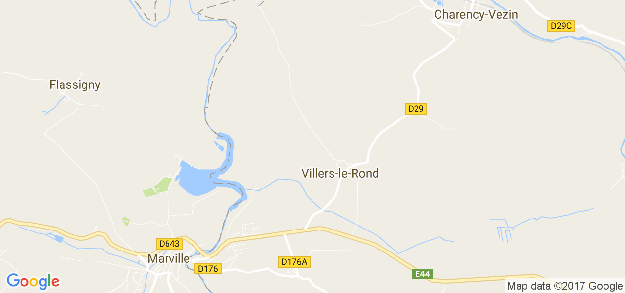 map de la ville de Villers-le-Rond