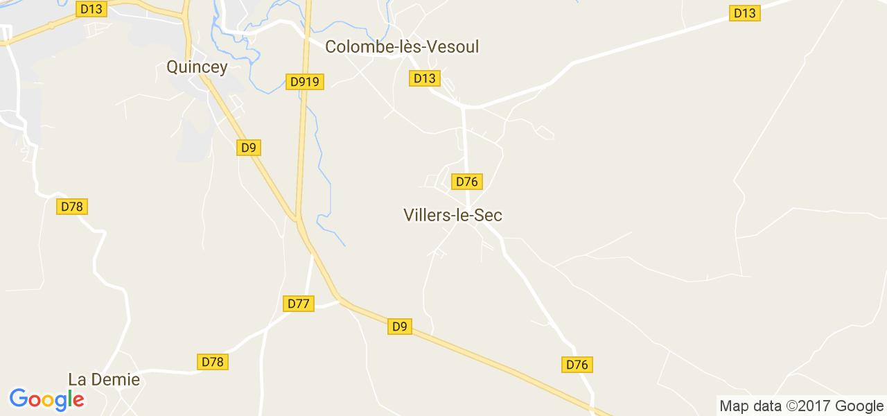 map de la ville de Villers-le-Sec