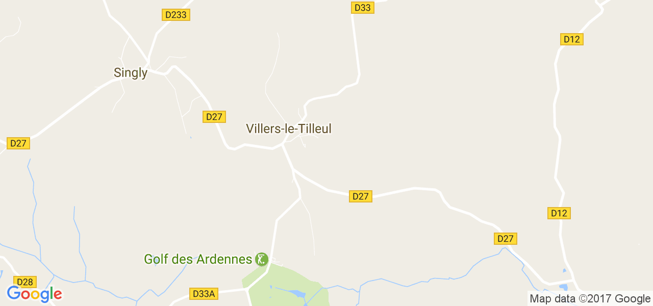 map de la ville de Villers-le-Tilleul