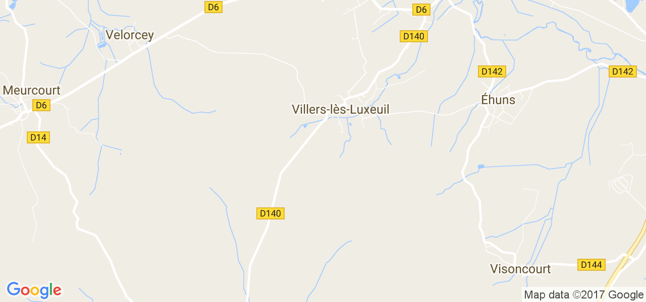 map de la ville de Villers-lès-Luxeuil