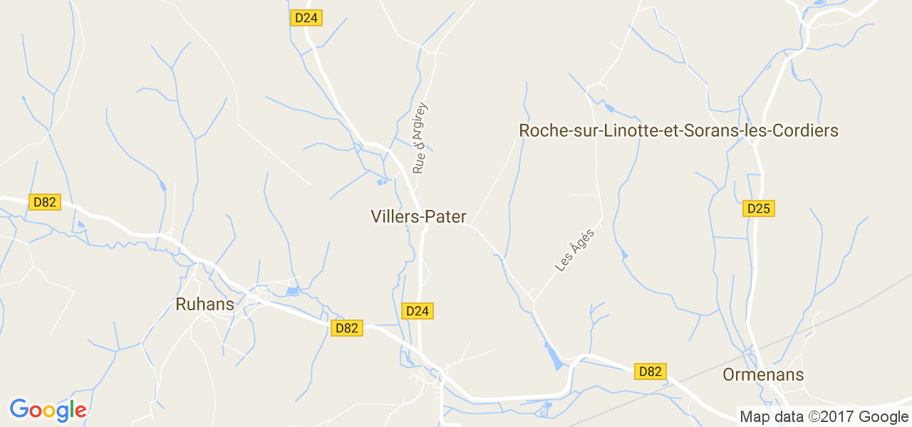 map de la ville de Villers-Pater