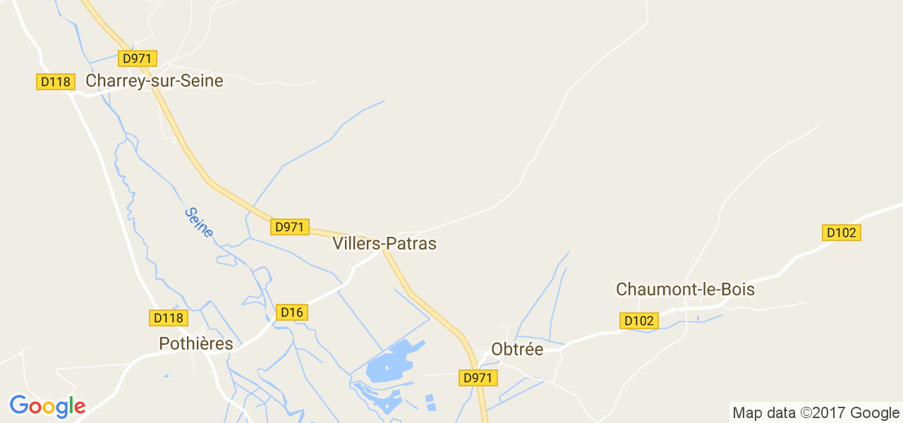 map de la ville de Villers-Patras