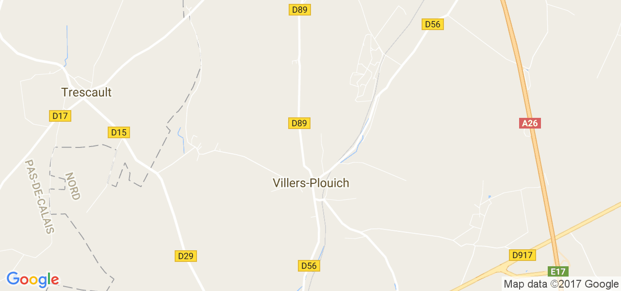 map de la ville de Villers-Plouich