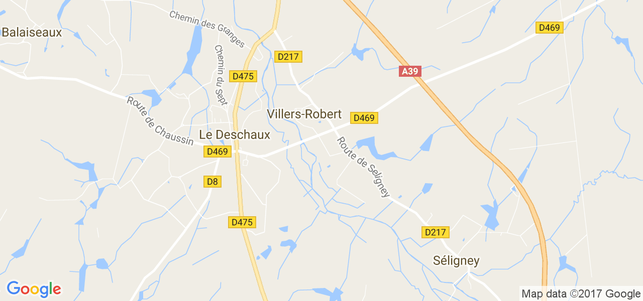 map de la ville de Villers-Robert