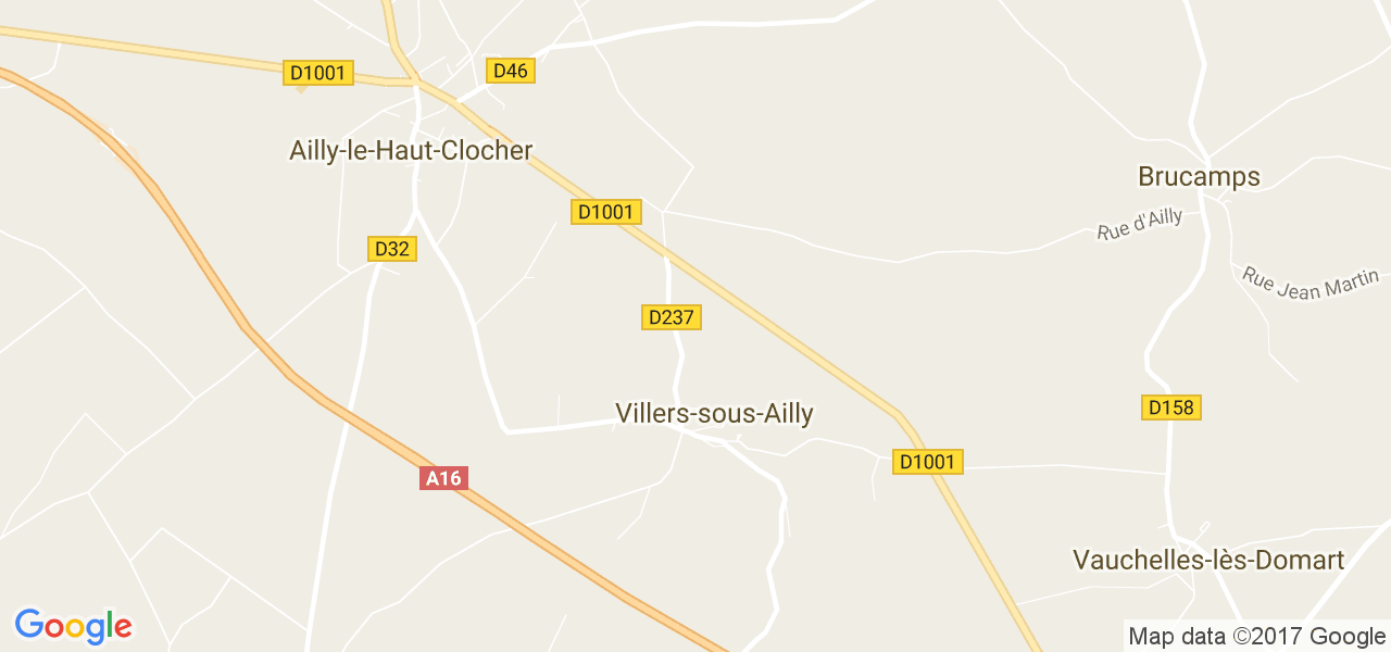 map de la ville de Villers-sous-Ailly