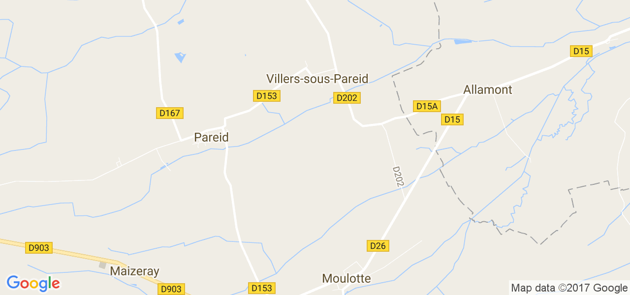 map de la ville de Villers-sous-Pareid