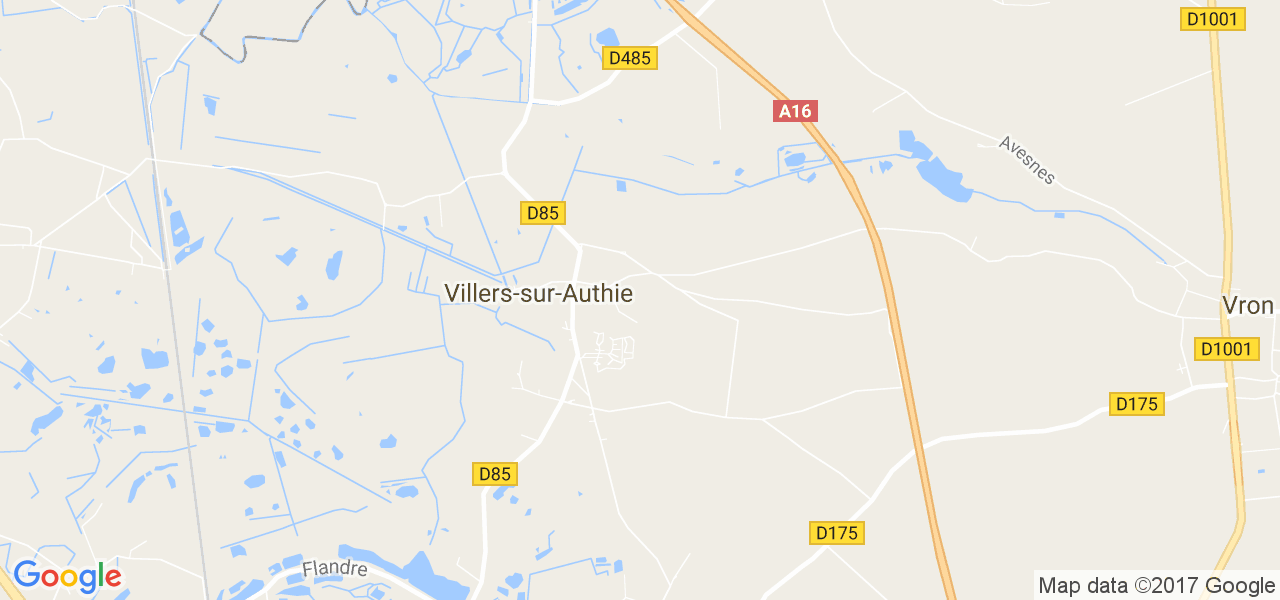map de la ville de Villers-sur-Authie