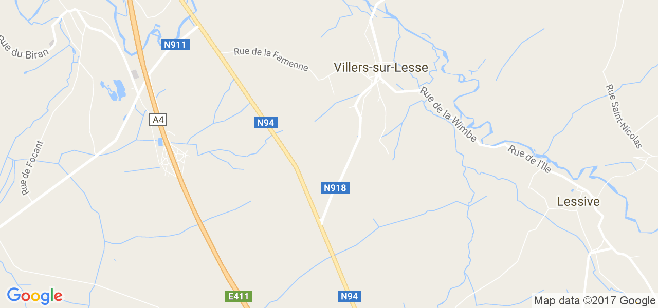 map de la ville de Villers-Sur-Lesse