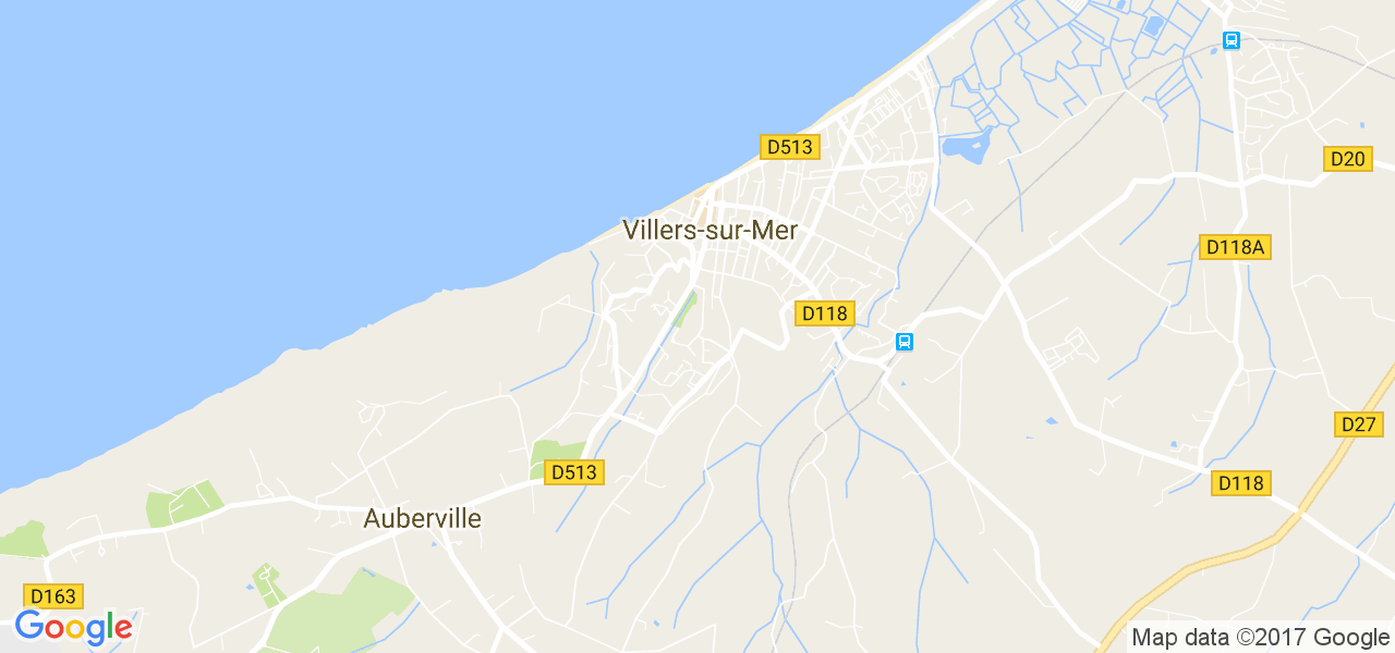 map de la ville de Villers-sur-Mer