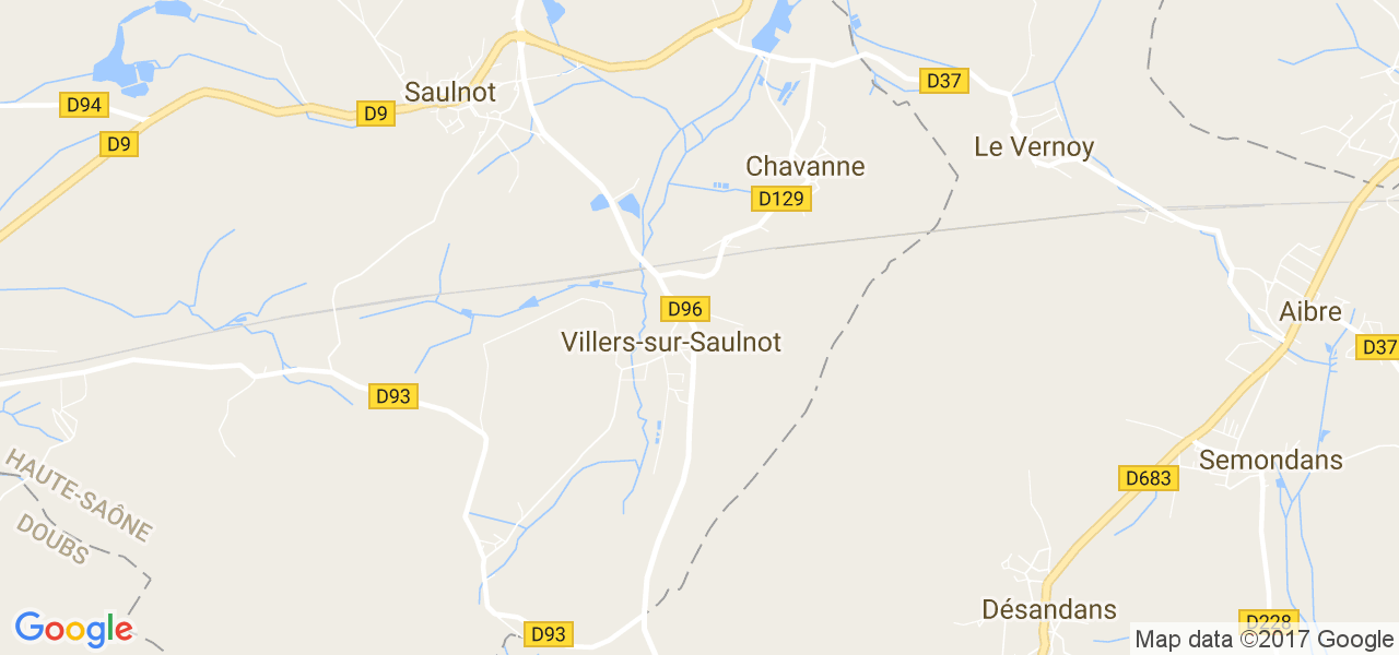 map de la ville de Villers-sur-Saulnot