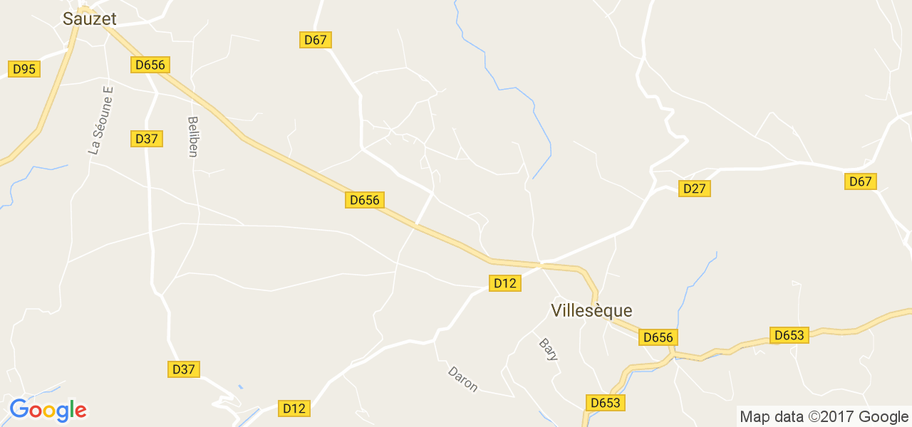 map de la ville de Villesèque