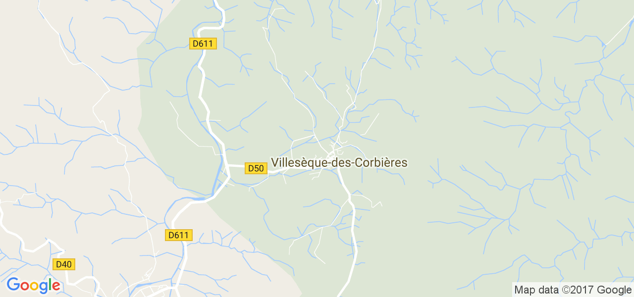 map de la ville de Villesèque-des-Corbières