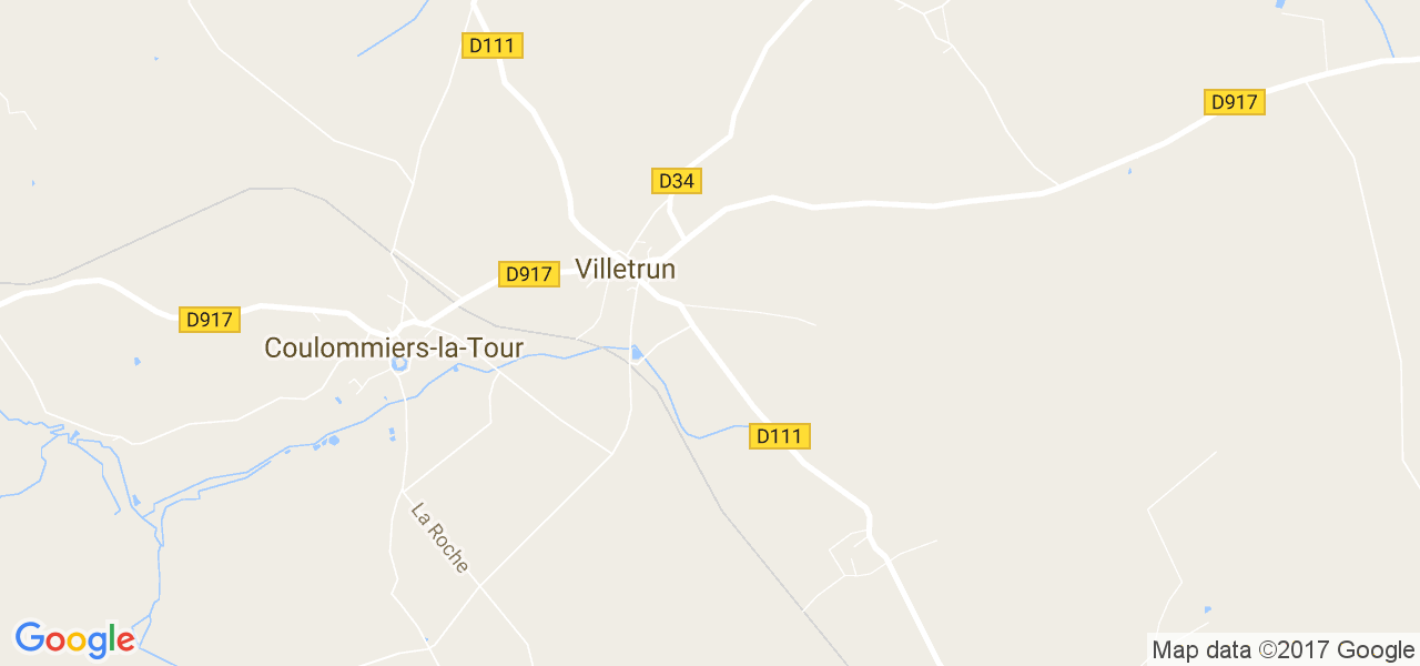 map de la ville de Villetrun