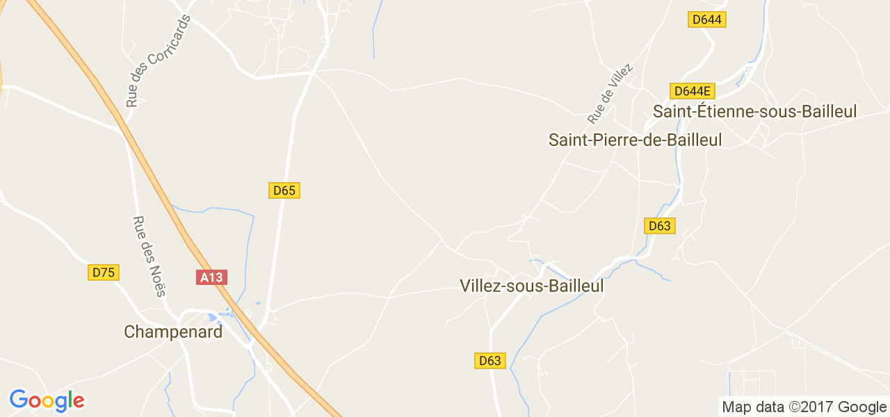 map de la ville de Villez-sous-Bailleul