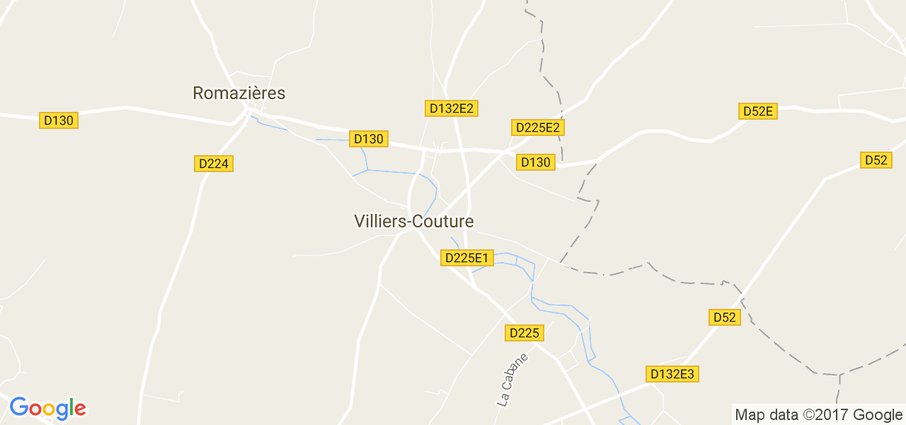 map de la ville de Villiers-Couture