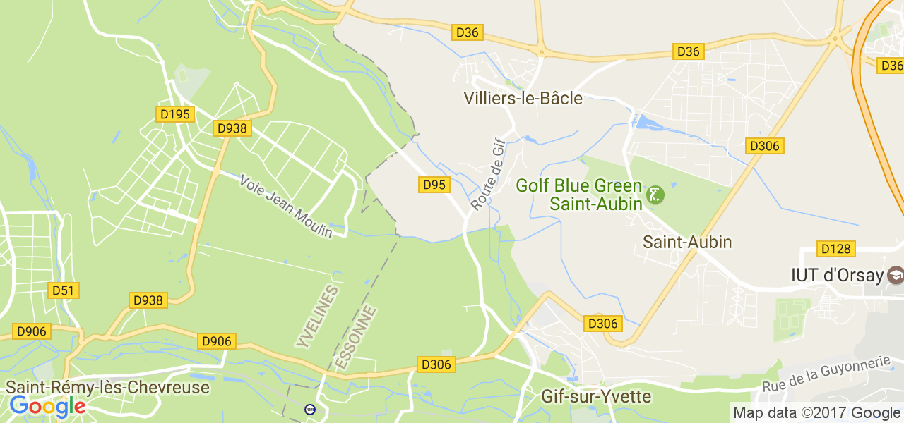map de la ville de Villiers-le-Bâcle