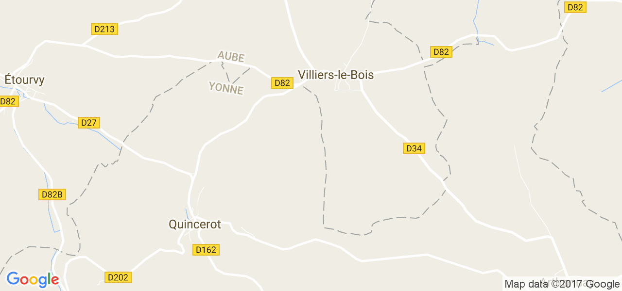 map de la ville de Villiers-le-Bois