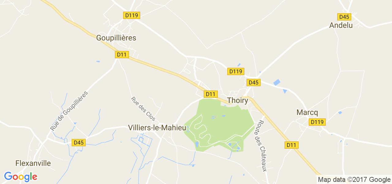 map de la ville de Villiers-le-Mahieu