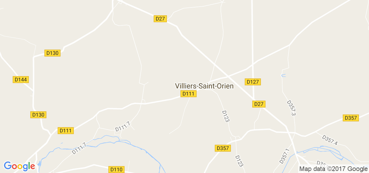 map de la ville de Villiers-Saint-Orien