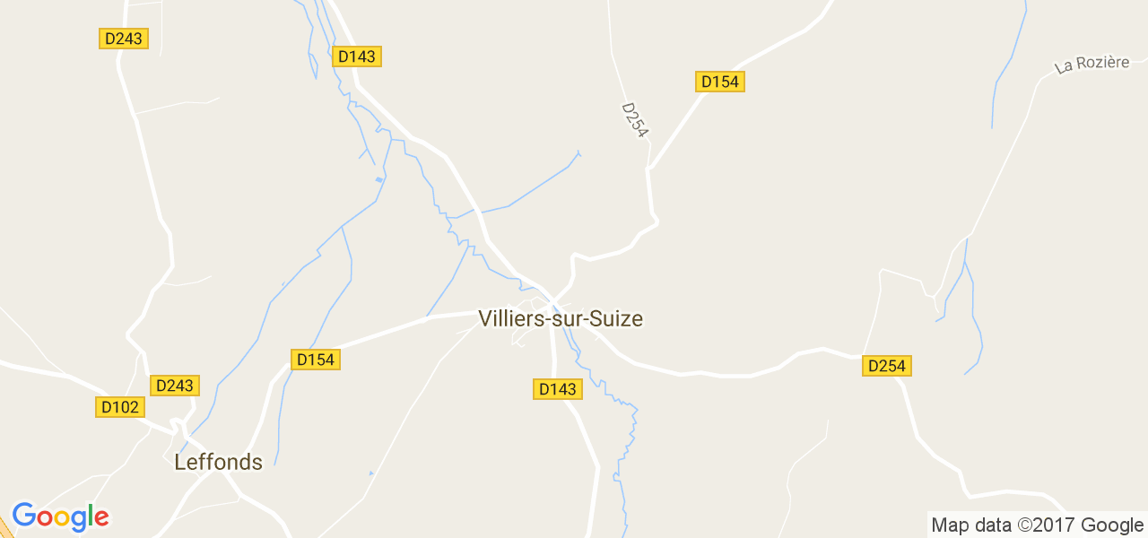 map de la ville de Villiers-sur-Suize