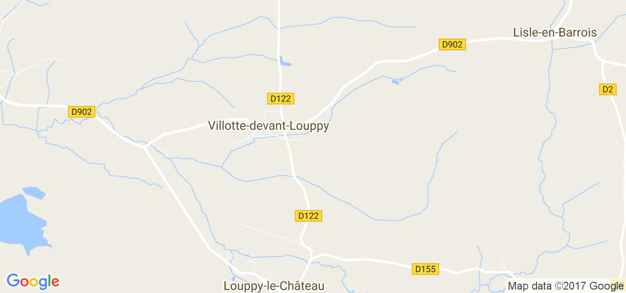 map de la ville de Villotte-devant-Louppy